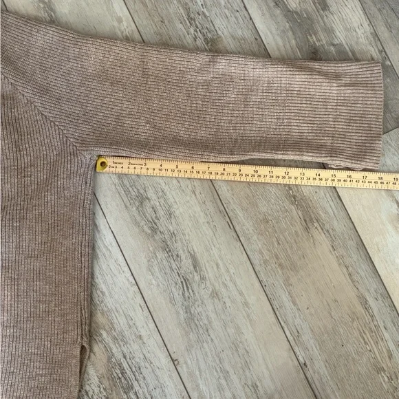 Women's Beige Crew Neck Sweater - Picture 3 of 7